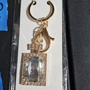 Elegant Gold and Silver Keychain